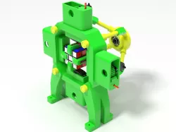 Fully 3D-Printed Rubik's Cube Solving Robot