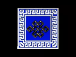 Infinite knot tile