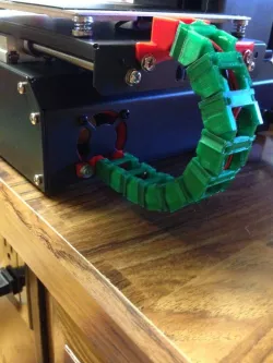 Monoprice Select Mini V2 bed cable re-route through 40mm fan hole