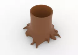 Plant pot w/ roots