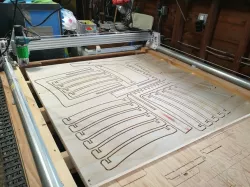 Plastic Monstrosity -- The 3D Printed CNC for 4x8' Plywood