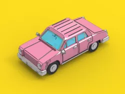 Simpsons inspired Comic Car