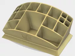 Spherical makeup organizer