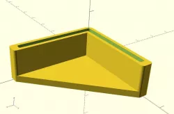 Square angle cap