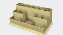 Straight makeup organizer