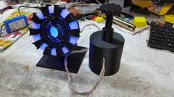 Tony Stark Arc Reactor Adjustable 1Watt LEDs & Power Base