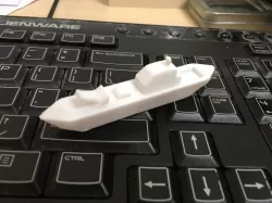 Toy battleship