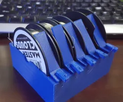 Wire holder/spooler for 69x16mm rolls