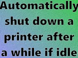 PRINTER ON IDLE HOW TO FIX visual data 6