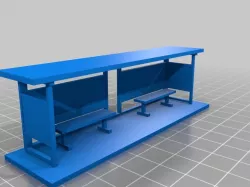 Bus Stop/Shelter HO scale
