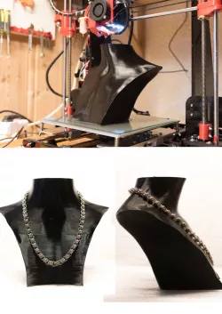Bust to showcase jewelry 