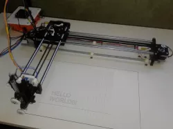Drawing Machine Grbl CoreXY 0.9j with Axis Ends