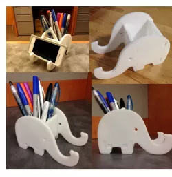 Elephant Phone & Pen Holder