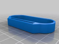 flat 3s 18650 endcap with loop for velcro straps or zip ties