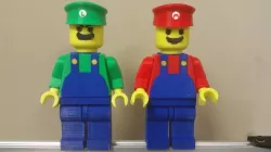 Giant Lego Mario & Luigi