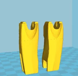 Left robot leg one piece