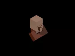 Minecraft Villager Bust with Hidden Locking Compartment