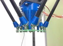 PCB effector for Diamond Hotend/E3D v6 groove mount + various related parts