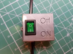 power switch box with fuse for outside flat surface mounting and ordinary two wire power cord