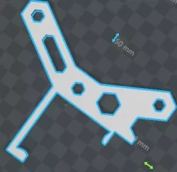 Spool Holder Hex Style Arm for Maker Select Plus