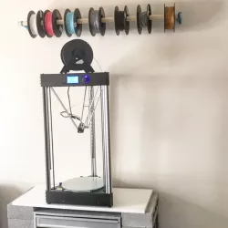 Wall mount filament spool holder