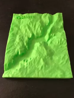 Yosemite Topographical Map