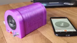 3D printed bluetooth speaker