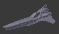 Battlestar Galactica Viper MK2 (print-friendly)