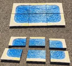Beach 4x3 Openlock Tiles