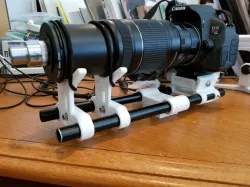 Camera Rail Microphotography / MicroVideo setup from old DSLR