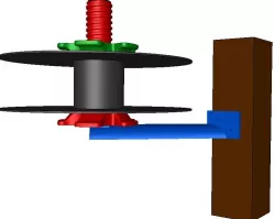 Customable 45° spool holder