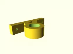 Customizable Curtain Rod Hanger / Wall Mount