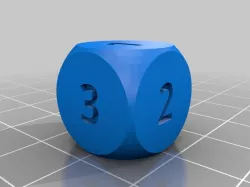 Dice with numbers