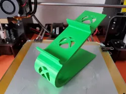Dual XBOX Controller stand with drilled logo