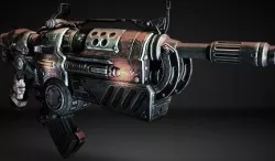 Gears of War 3 hammerburst with removable mag!