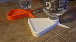 Gravity fed cat water dish