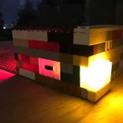Illuminated LEGO Bricks with LED and switch