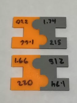 Interlocking calibration clips - Curves and straights
