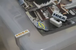 Lid clips for the 45L IKEA SAMLA storage boxes