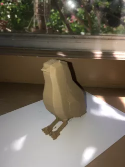 low poly bird