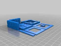 OpenDungeonTiles: Wall Corner Short Roughstone 2x2