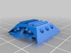 Pipe Greeble A -  for 1 inch schedule 40 PVC pipe