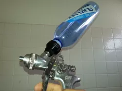 Poor man's HVLP spray gun canister Campbell Hausfeld Husky