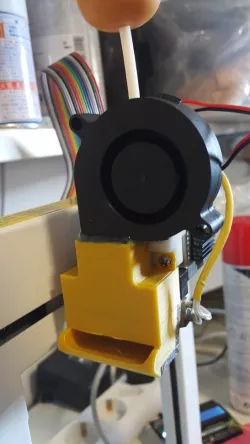 PP3D UP Plus extruder cooling duct for hot printing (ABS, PETG, PC..)