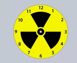 Radioactive clock