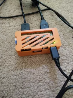 Raspberry Pi Zero W with USB hat case