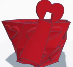 Rechargable LED Heart Planter