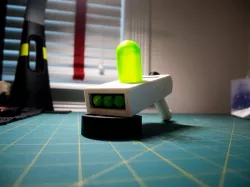 Rick and Morty Portal Gun - With Universe C 137 display