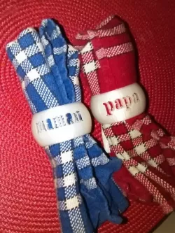 Rond de serviette Papa et Maman