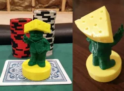 Rude Cheesehead Gnome Poker Card Capper - Green Bay Packers
